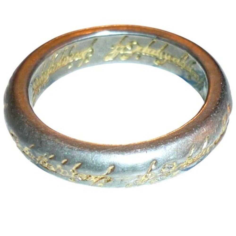 Lord of the Rings The One Ring Replica Band Elvish Inscription Size 6